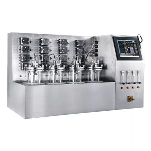 systém viacerých paralelných sklenených fermentorových bioreaktorov