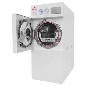 horizontálny autokláv s predbežným vákuom